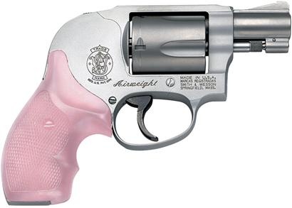 S&W 638 Revolver empuñadura rosa