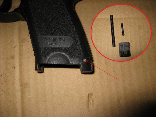 Desmontaje muelle real pistola HK USP