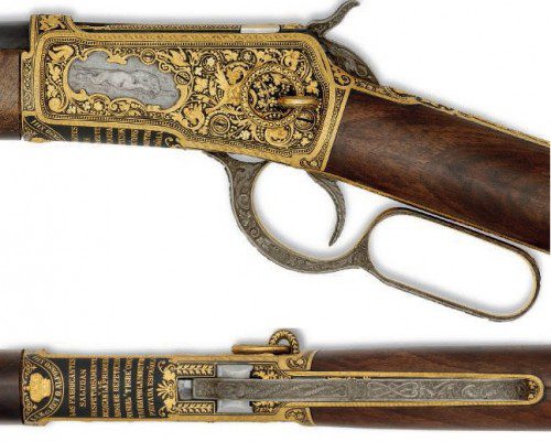  rifle de palanca calibre .44 fabricado por Garate, Anitua y Compañía